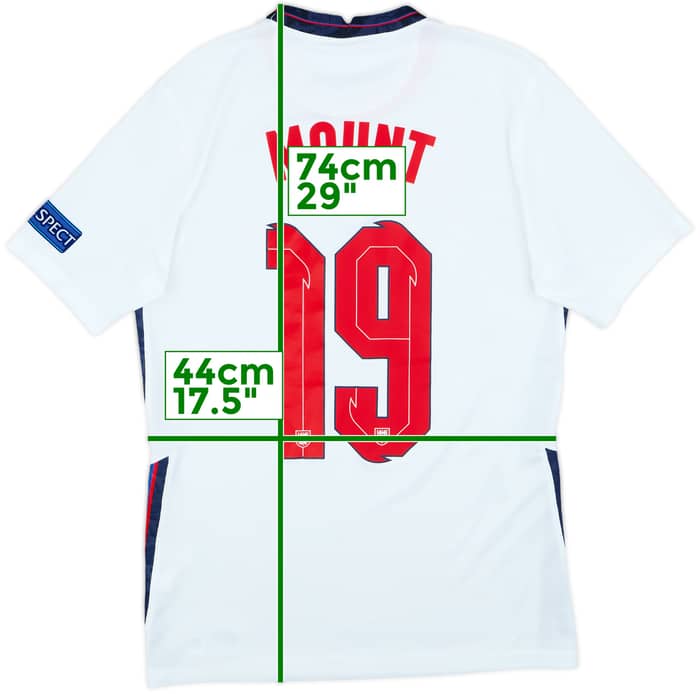 2020-22 England Home Shirt Mount #19 - 5/10 - (S)