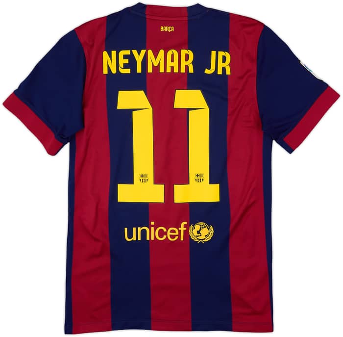 2014-15 Barcelona Home Shirt Neymar Jr #11 - 8/10 - (S)