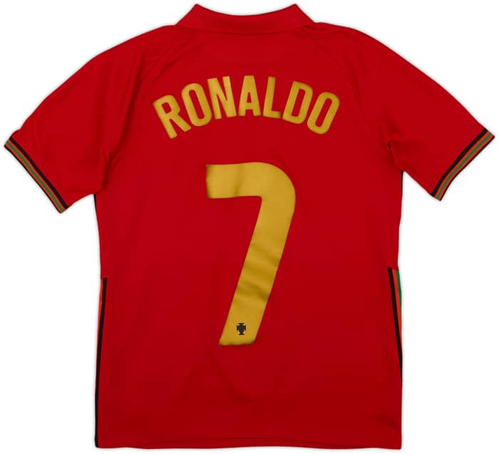2020-21 Portugal Home Shirt Ronaldo #7 - 3/10 - (L.Boys)