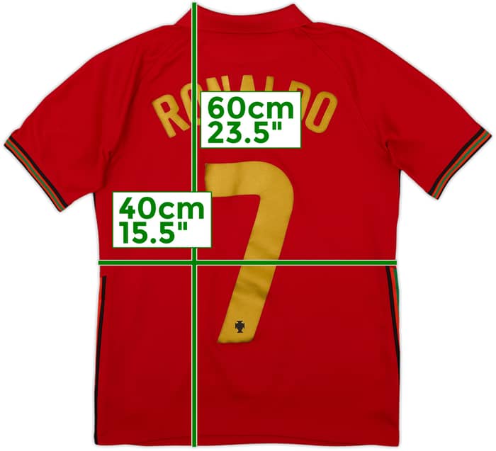 2020-21 Portugal Home Shirt Ronaldo #7 - 3/10 - (L.Boys)