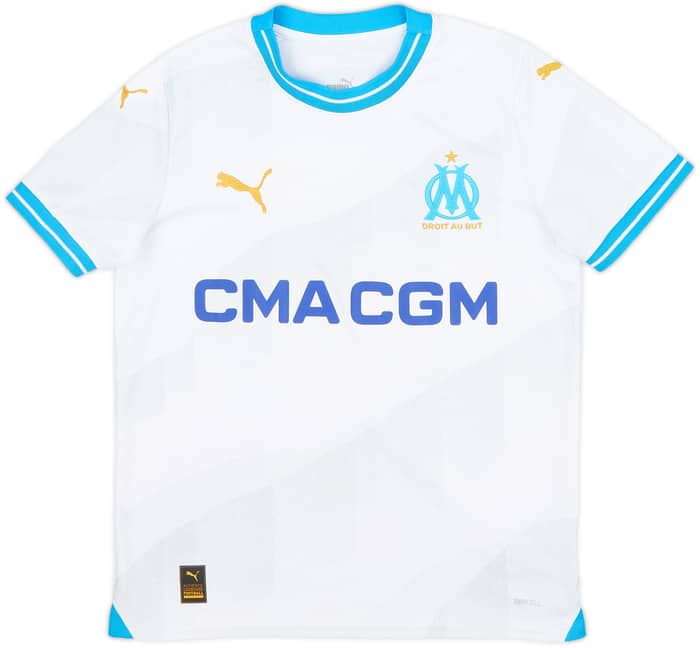 2023-24 Olympique Marseille Home Shirt - 8/10 - (L.Boys)