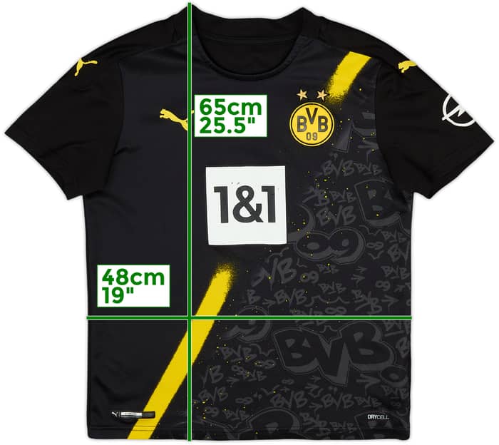 2020-21 Dortmund Away Shirt - 6/10 - (M.Boys)
