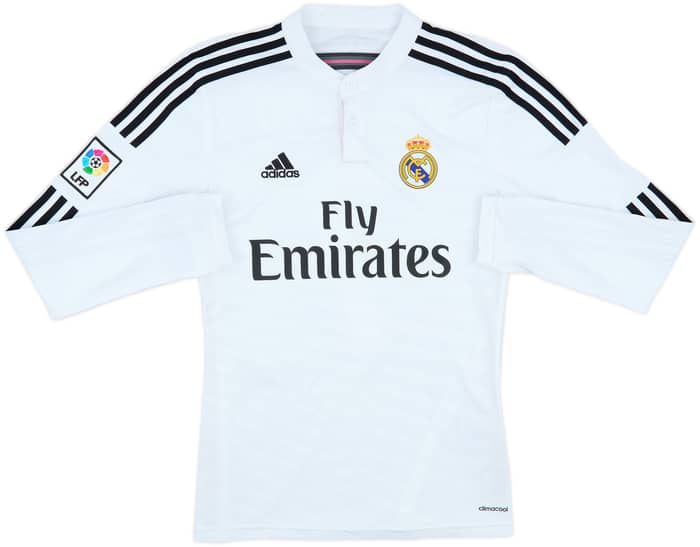 2014-15 Real Madrid Home L/S Shirt Ronaldo #7 - 8/10 - (S)