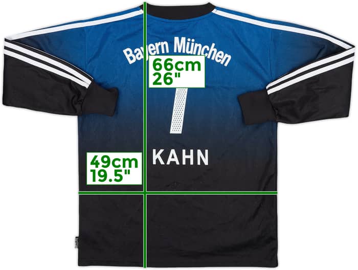 2002-03 Bayern Munich GK Shirt Kahn #1 - 6/10 - (L.Boys)