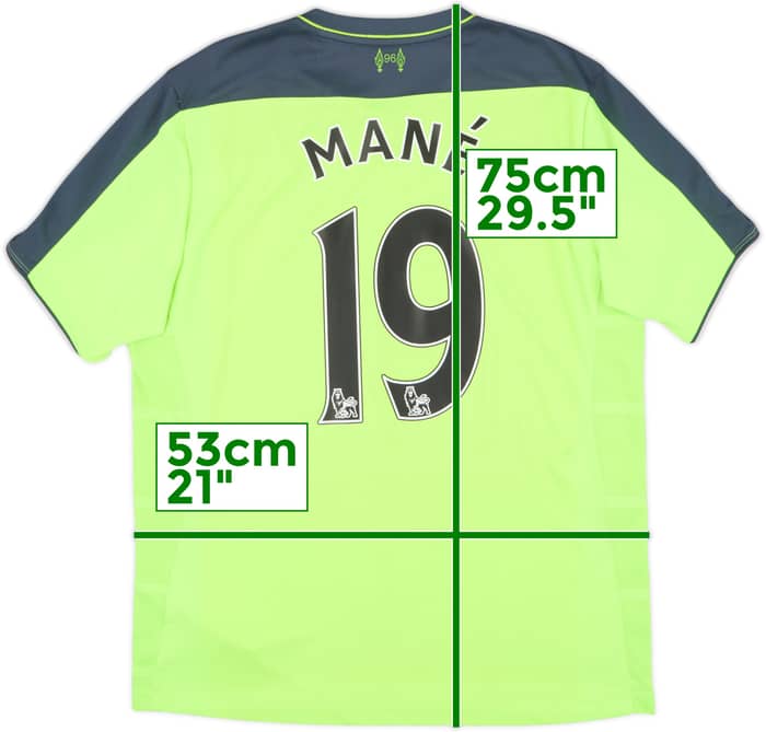 2016-17 Liverpool Third Shirt Mane #19 - 6/10 - (L)