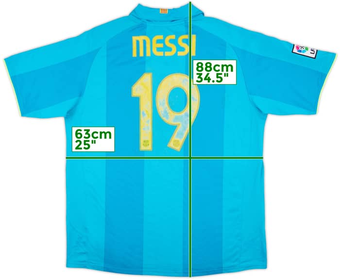 2007-09 Barcelona Away Shirt Messi #19 - 5/10 - (XXL)
