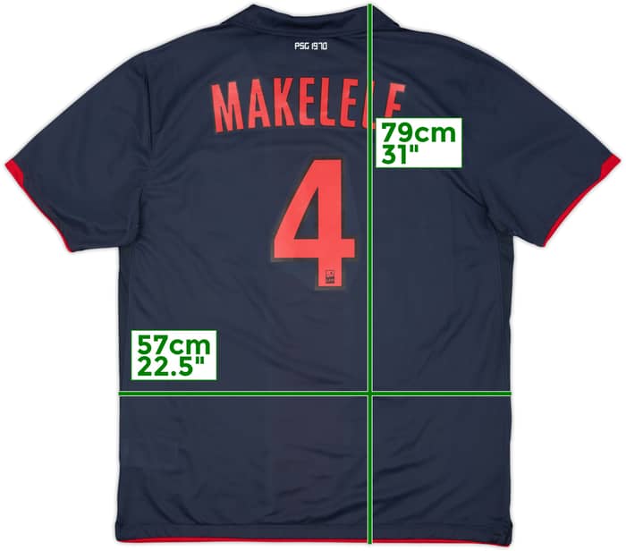 2010-11 Paris Saint-Germain Away Shirt Makelele #4 (XL)
