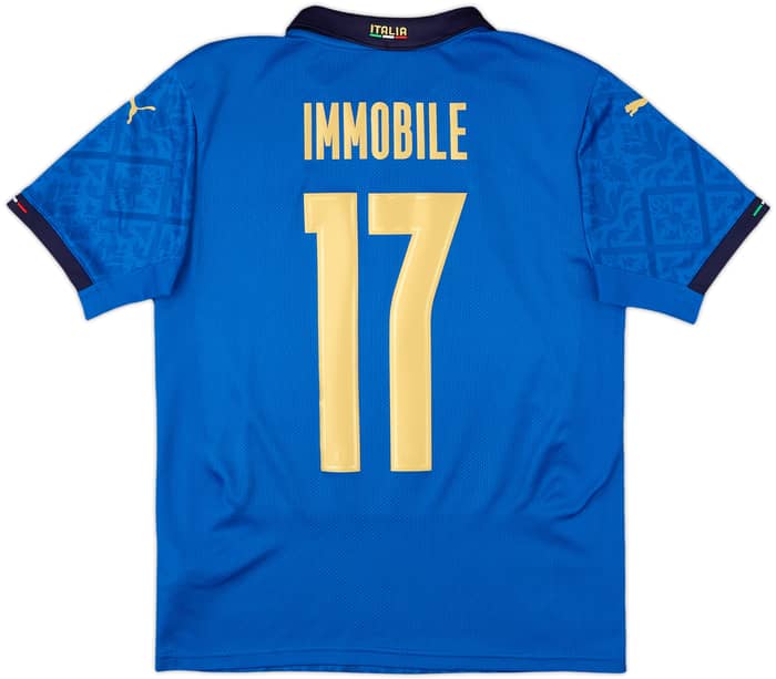 2020-21 Italy Home Shirt Immobile #17 - 9/10 - (S)