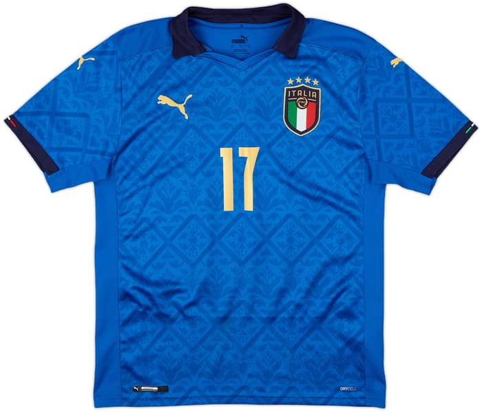 2020-21 Italy Home Shirt Immobile #17 - 9/10 - (S)