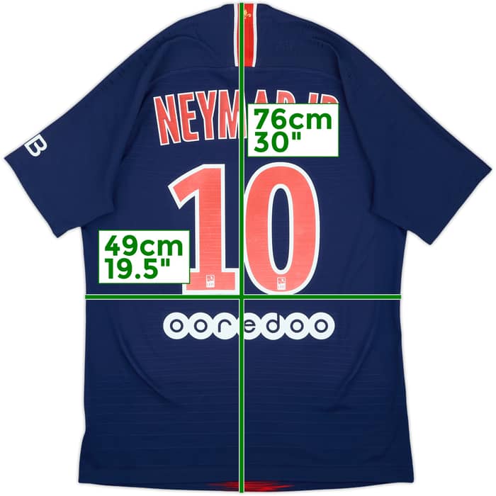Camiseta auténtica de local del Paris Saint-Germain 2018-19 Neymar Jr #10 - 7/10 - (M)