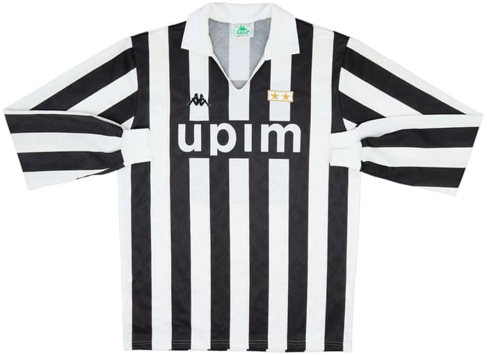 1989-90 Juventus Home L/S Shirt - 9/10 - (XL)