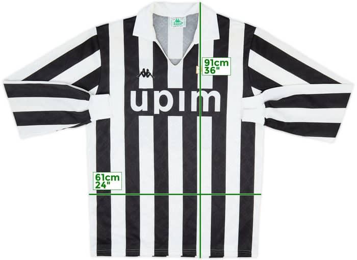 1989-90 Juventus Home L/S Shirt - 9/10 - (XL)