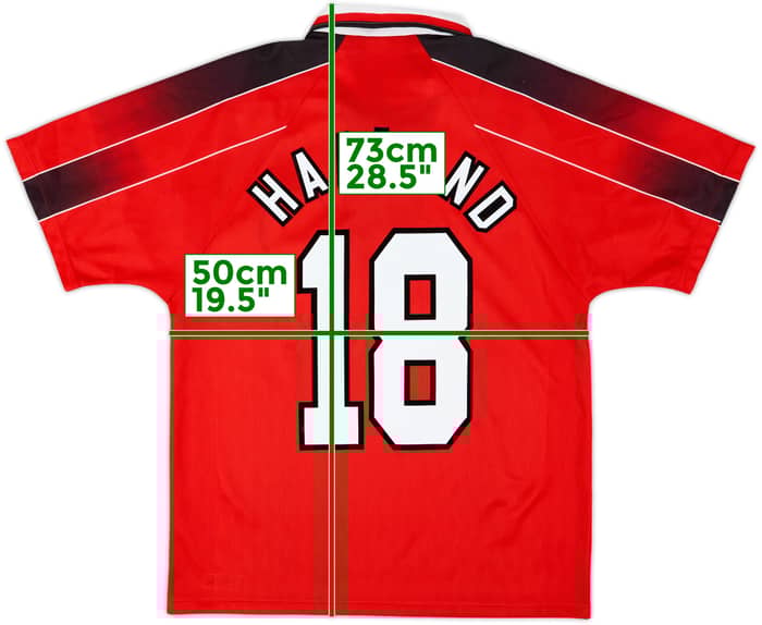 1996-97 Nottingham Forest Home Shirt Haaland #18 - 9/10 - (M)