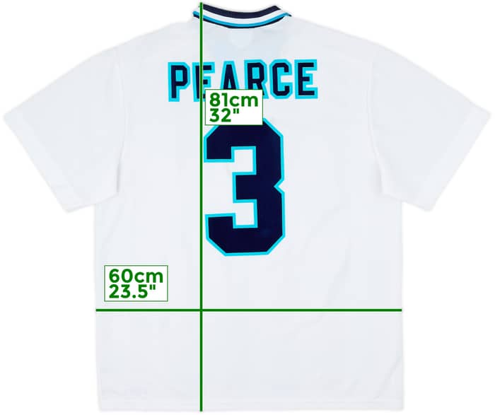 1995-97 England Home Shirt Pearce #3 - 10/10 - (XL)