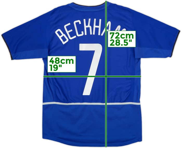 2002-03 Manchester United Third Shirt Beckham #7 - 9/10 - (XL.Boys)