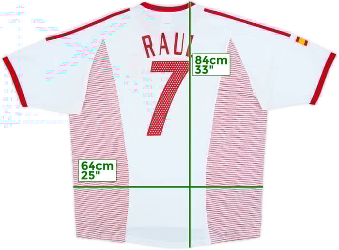 2002-04 Spain Away Shirt Raul #7 - 6/10 - (XXL)