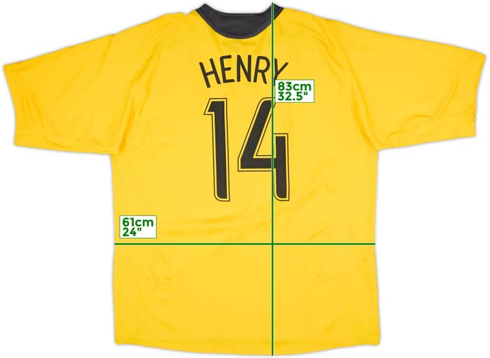 2006-07 Arsenal Away Shirt Henry #14 - 8/10 - (XXL)