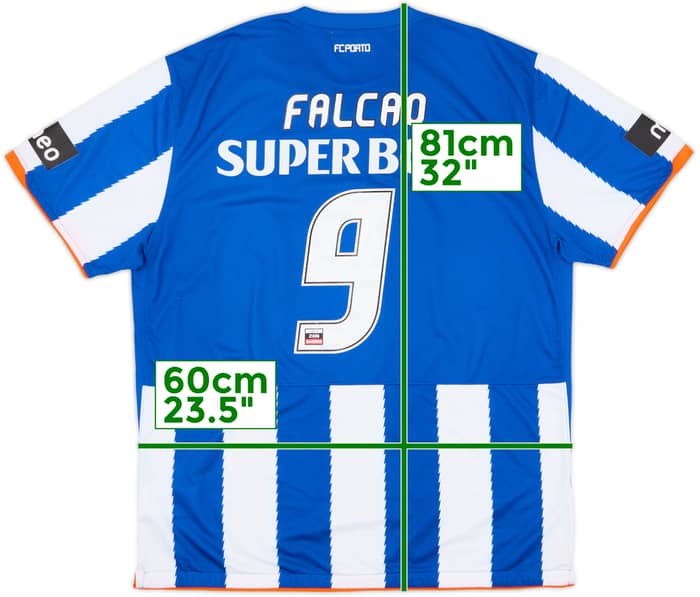 2010-11 Porto Home Shirt Falcao #9 - 8/10 - (XXL)