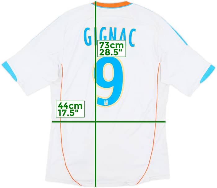 2012-13 Olympique Marseille Home Shirt Gignac #9 - 6/10 - (S)