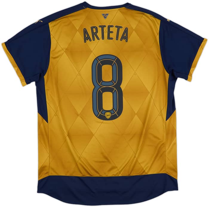 2015-16 Arsenal Away Shirt Arteta #8 - 6/10 - (L)