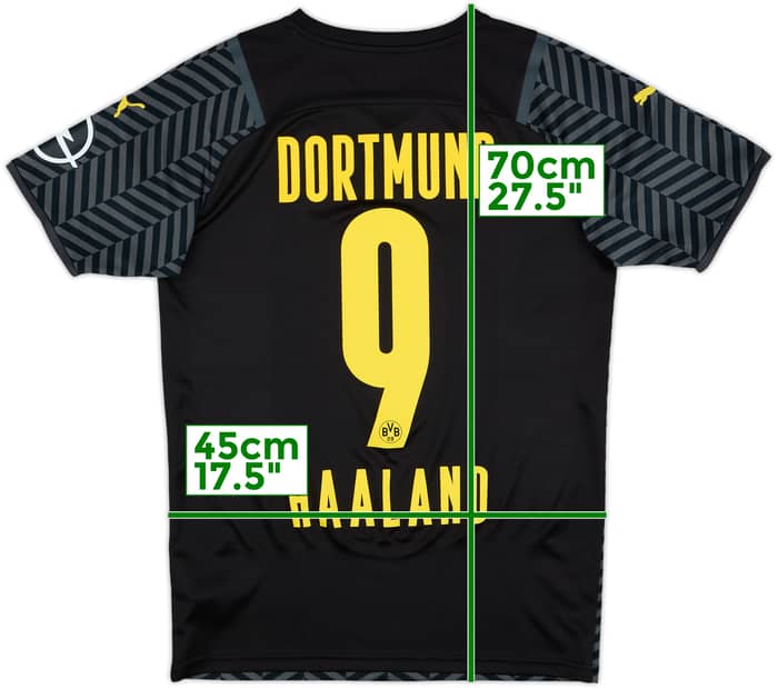 2021-22 Borussia Dortmund Away Shirt Haaland #9 - 8/10 - (S)
