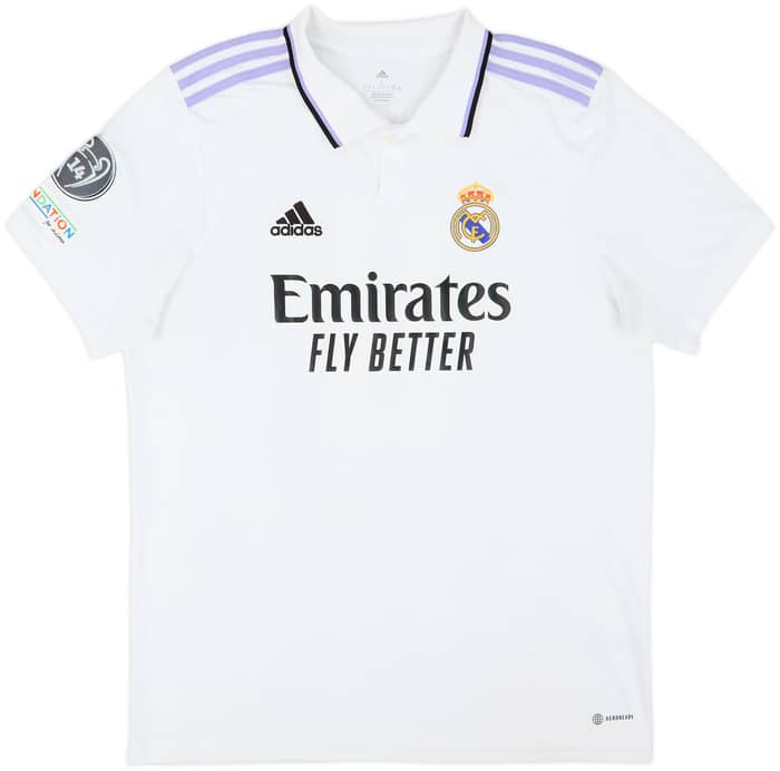 2022-23 Real Madrid Home Shirt Benzema #9 - 8/10 - (L)