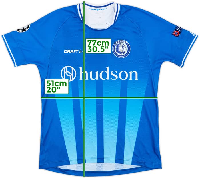 2020-21 KAA Gent Home Shirt - 8/10 - (L)