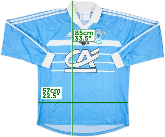 1998 Ajaccio Match Issue Coupe Gambardella Away L/S Shirt #8