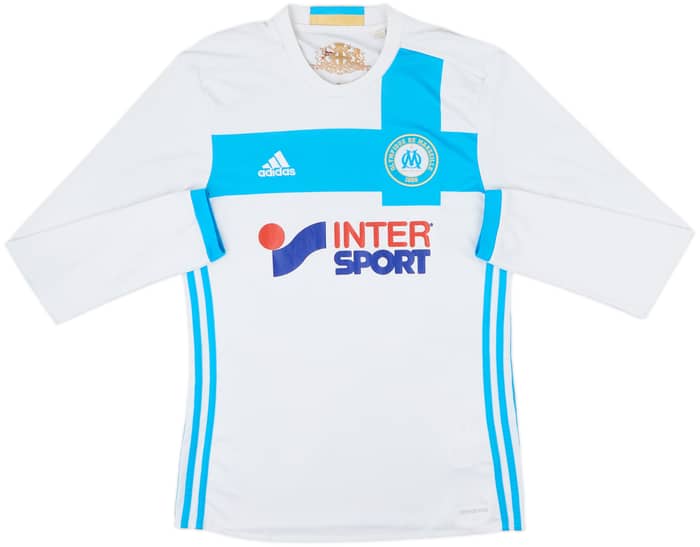 2016-17 Olympique Marseille Home L/S Shirt Gomis #18 - 7/10 - (S)