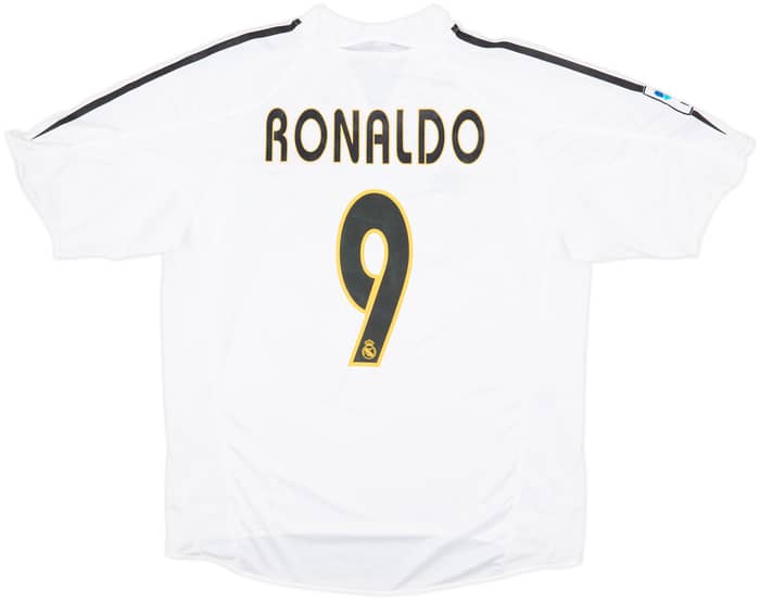 2004-05 Real Madrid Home Shirt Ronaldo #9 - 8/10 - (L)