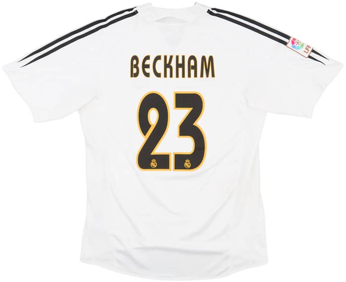 2004-05 Real Madrid Home Shirt Beckham #23 - 5/10 - (M)