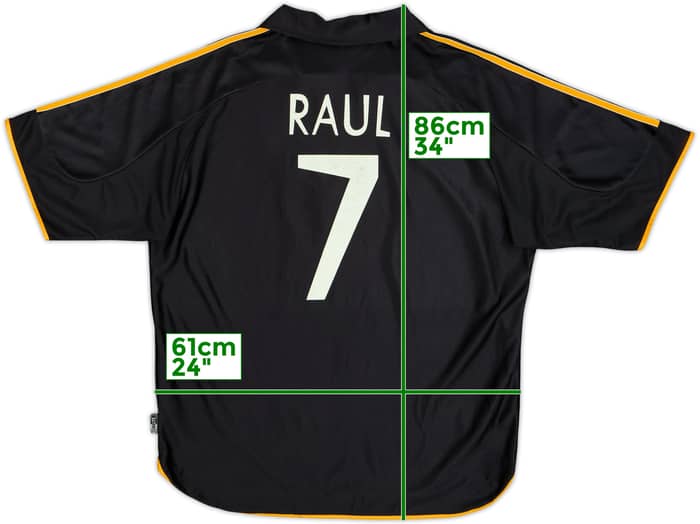 1999-01 Real Madrid Away Shirt Raul #7 - 6/10 - (XL)