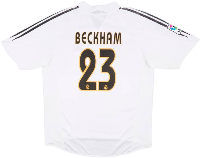 2004-05 Real Madrid Home Shirt Beckham #23 - 6/10 - (L)