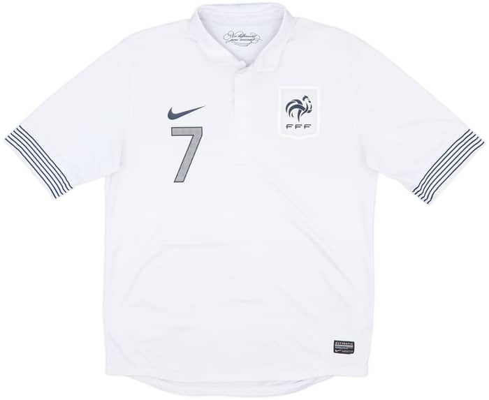 2012-13 France Authentic Away Shirt Ribery #7 - 6/10 - (M)