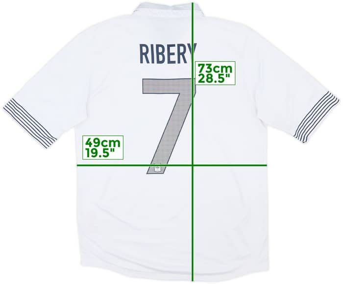 2012-13 France Authentic Away Shirt Ribery #7 - 6/10 - (M)