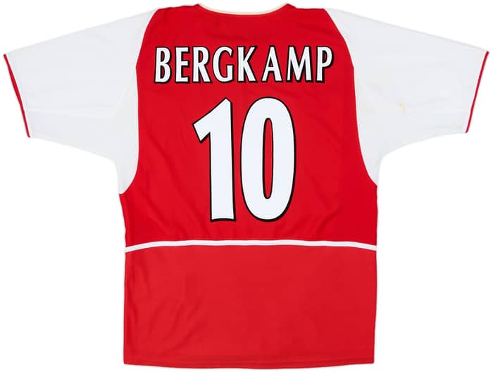 2002-04 Arsenal Home Shirt Bergkamp #10 - 8/10 - (XL)