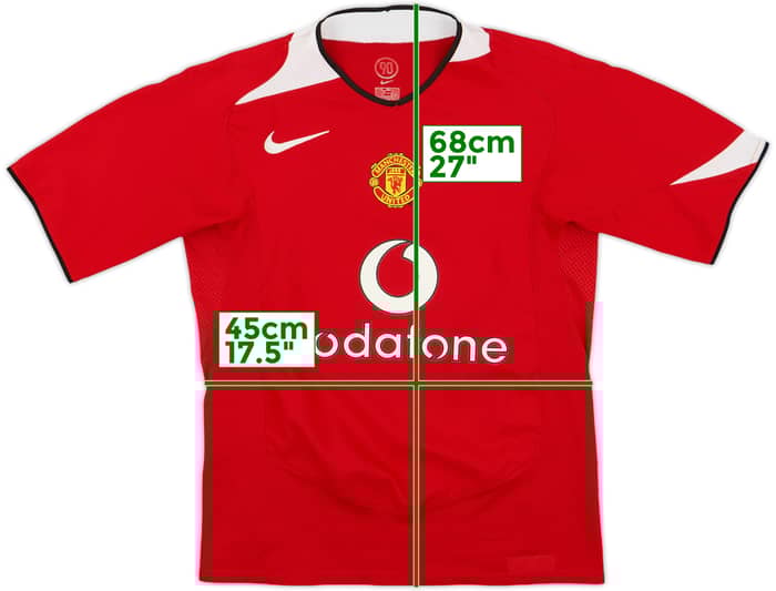 2004-06 Manchester United Home Shirt - 5/10 - (S)