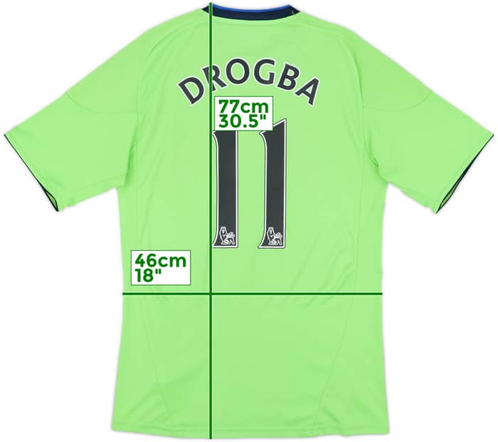 2010-11 Chelsea Third Shirt Drogba #11 - 7/10 - (S)