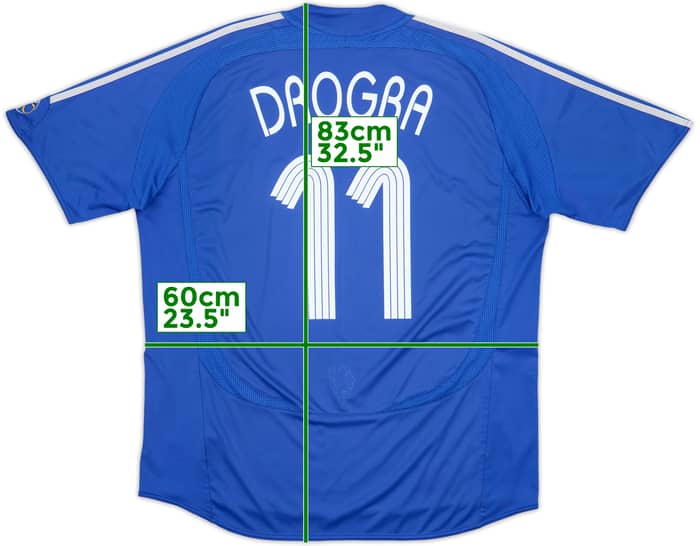 2006-08 Chelsea Home Shirt Drogba #11 - 6/10 - (XL)