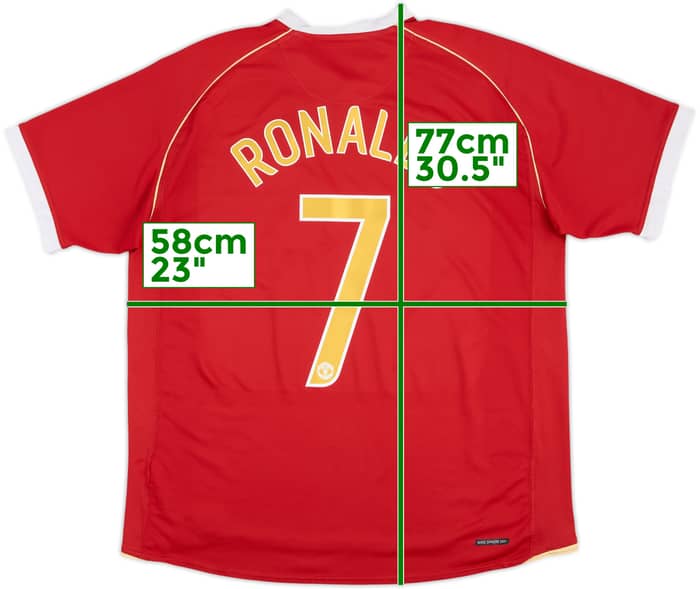 2006-07 Manchester United Home Shirt Ronaldo #7 - 5/10 - (XL)