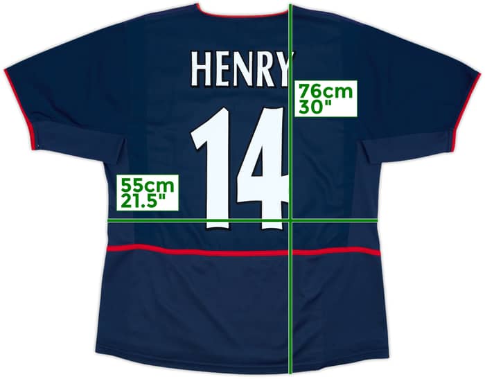 2002-04 Arsenal Away Shirt Henry #14 - 8/10 - (XL)