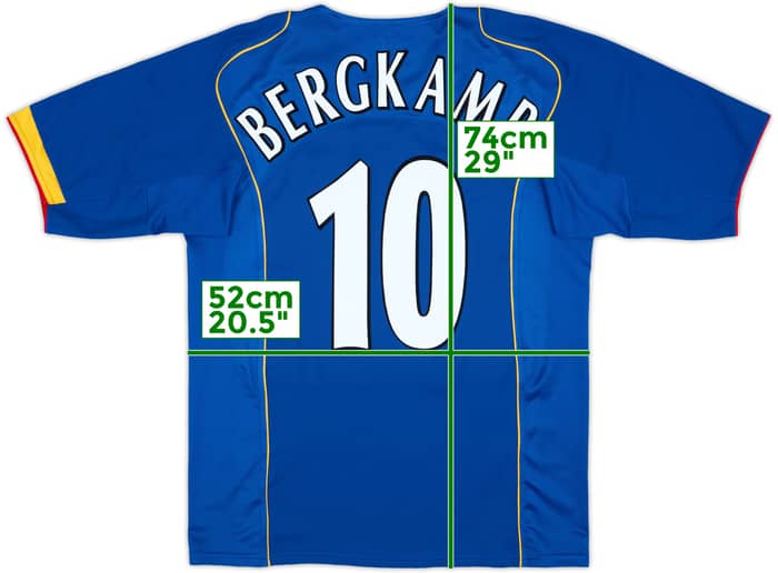 2004-06 Arsenal Away Shirt Bergkamp #10 - 9/10 - (M)