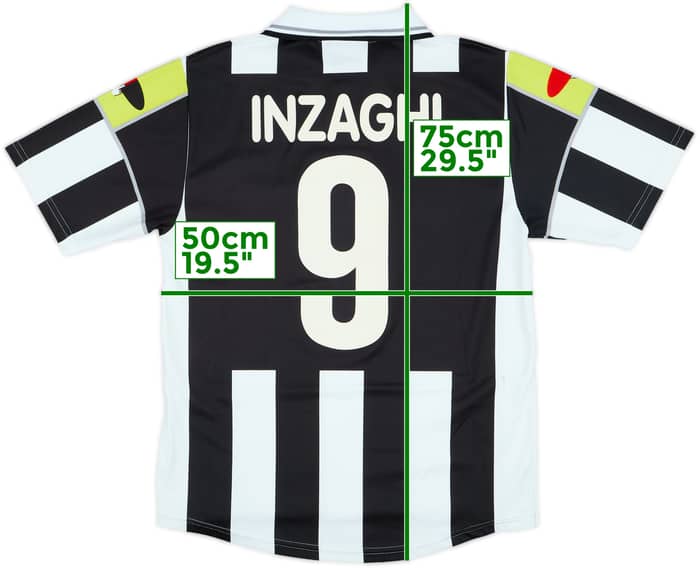 2000-01 Juventus Ciaoweb Home Shirt Inzaghi #9 - 8/10 - (S)