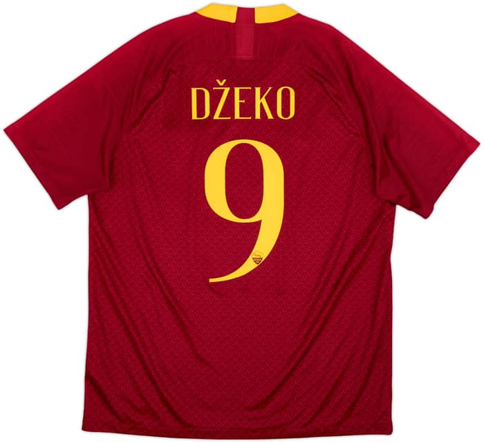 2018-19 Roma Home Shirt Dzeko #9 - 9/10 - (L)