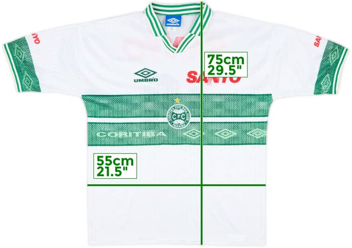 1996 Coritiba Home Shirt #10 - 7/10 - (L)