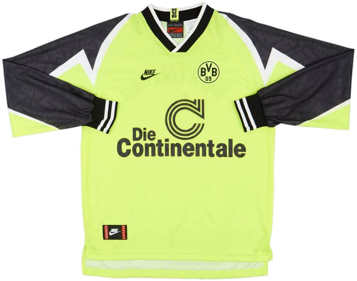 1995-96 Borussia Dortmund Home L/S Shirt - 8/10 - (L)