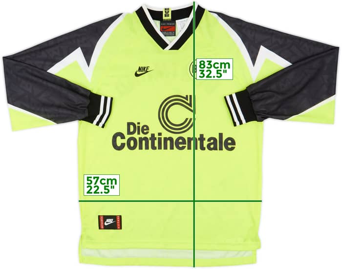 1995-96 Borussia Dortmund Home L/S Shirt - 8/10 - (L)