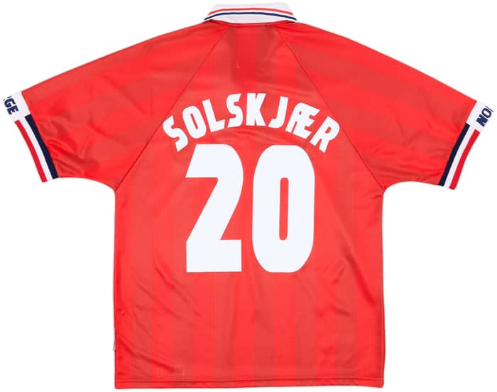 1998-00 Norway Home Shirt Solskjaer #20 - 8/10 - (M)