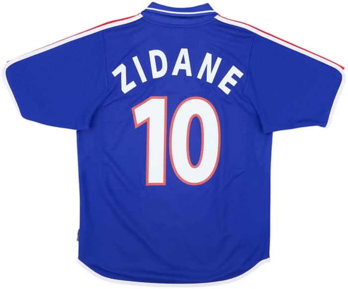 2000-02 France Home Shirt Zidane #10 - 9/10 - (M)