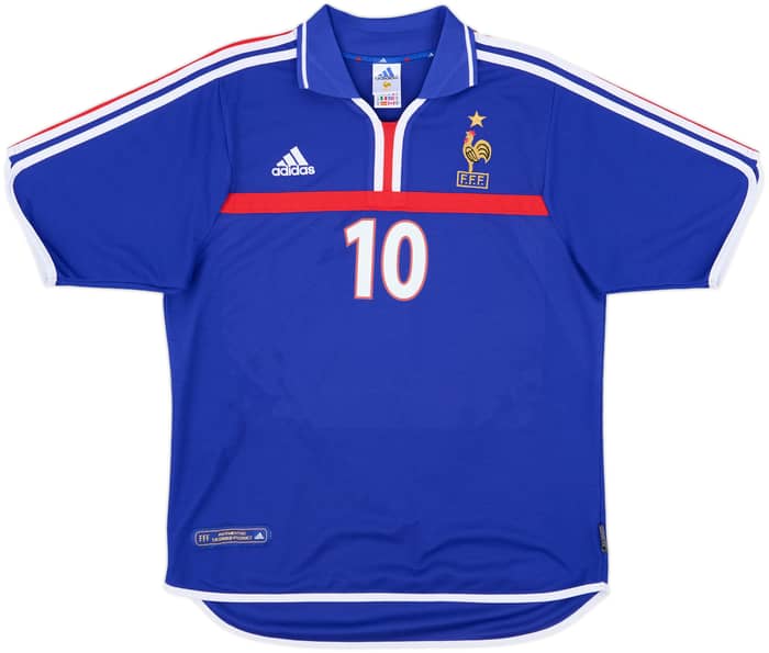 2000-02 France Home Shirt Zidane #10 - 9/10 - (M)